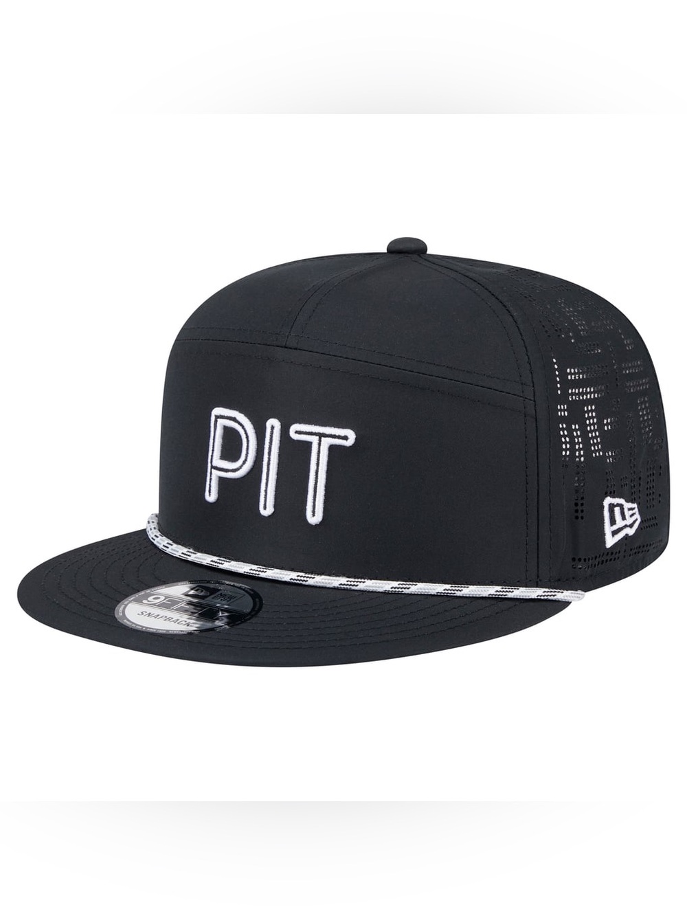 Men’s Pittsburgh Steelers New Era Black Hydro-5 Panel 9FIFTY SnapBack Hat
